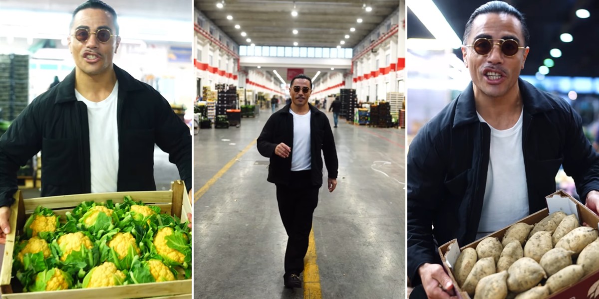 Dal manzo d’oro alle zucchine dell’Ortomercato: Salt Bae scopre il “Made in Italy”